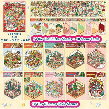 Sticker 3D Scenes | 10 sets (sin pinzas)