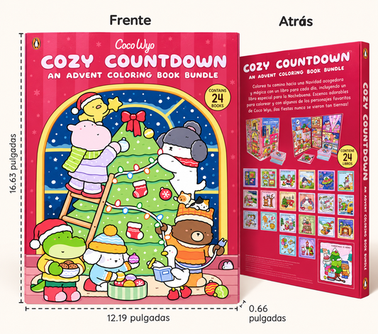 Calendario de Adviento Coco Wyo – 24 Libros Mini para Colorear
