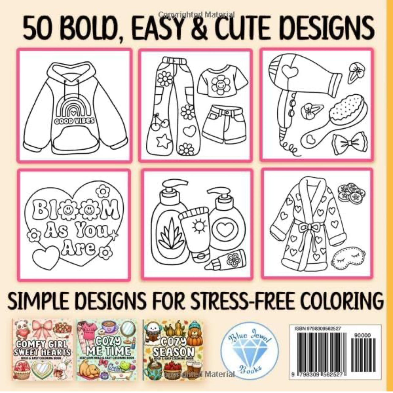 Comfy Girl | Bold & Easy Coloring Book