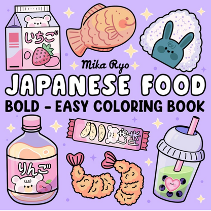 Japanese Food | Bold-Easy Coloring Book
