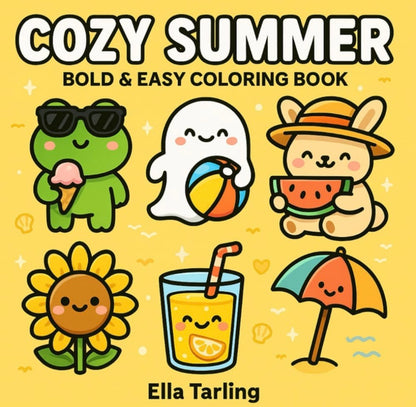 Cozy Summer | Bold & Easy Coloring Book