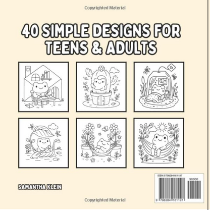 Cozy Froggy | Kawaii Frog Coloring Book