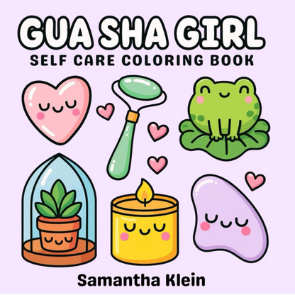 Gua Sha Girl | Self Care Coloring Book