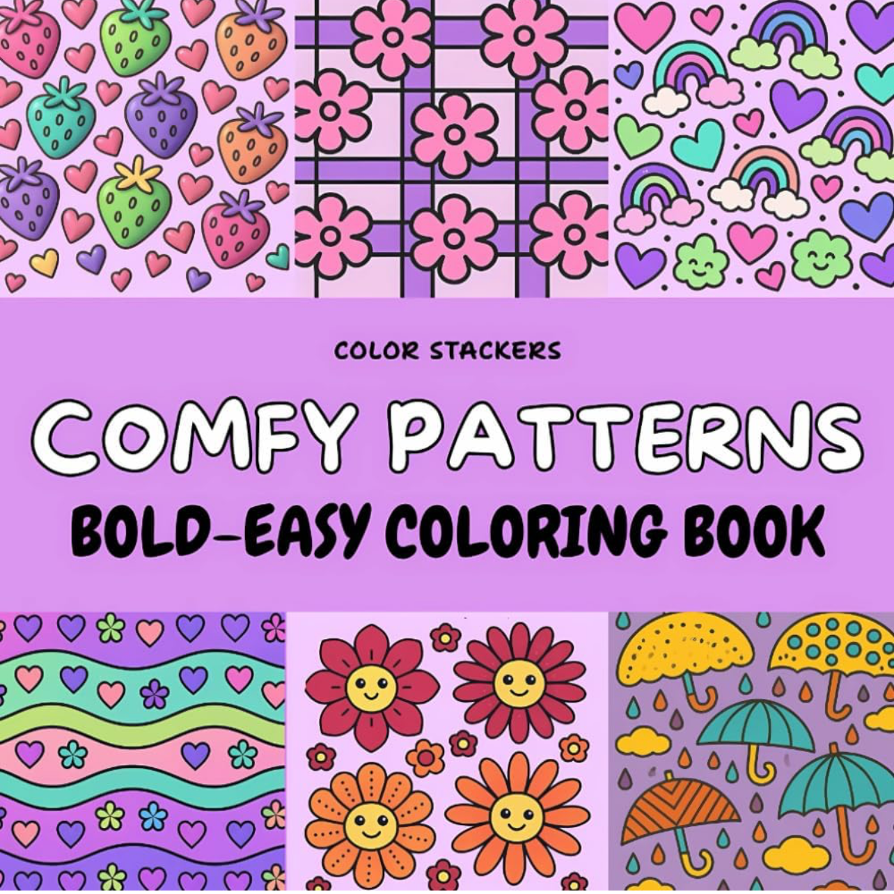 Comfy Patterns | Bold-Easy Coloring Book