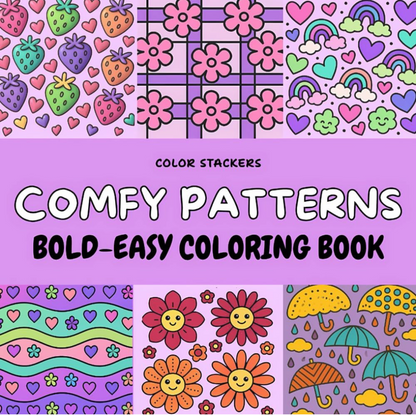 Comfy Patterns | Bold-Easy Coloring Book